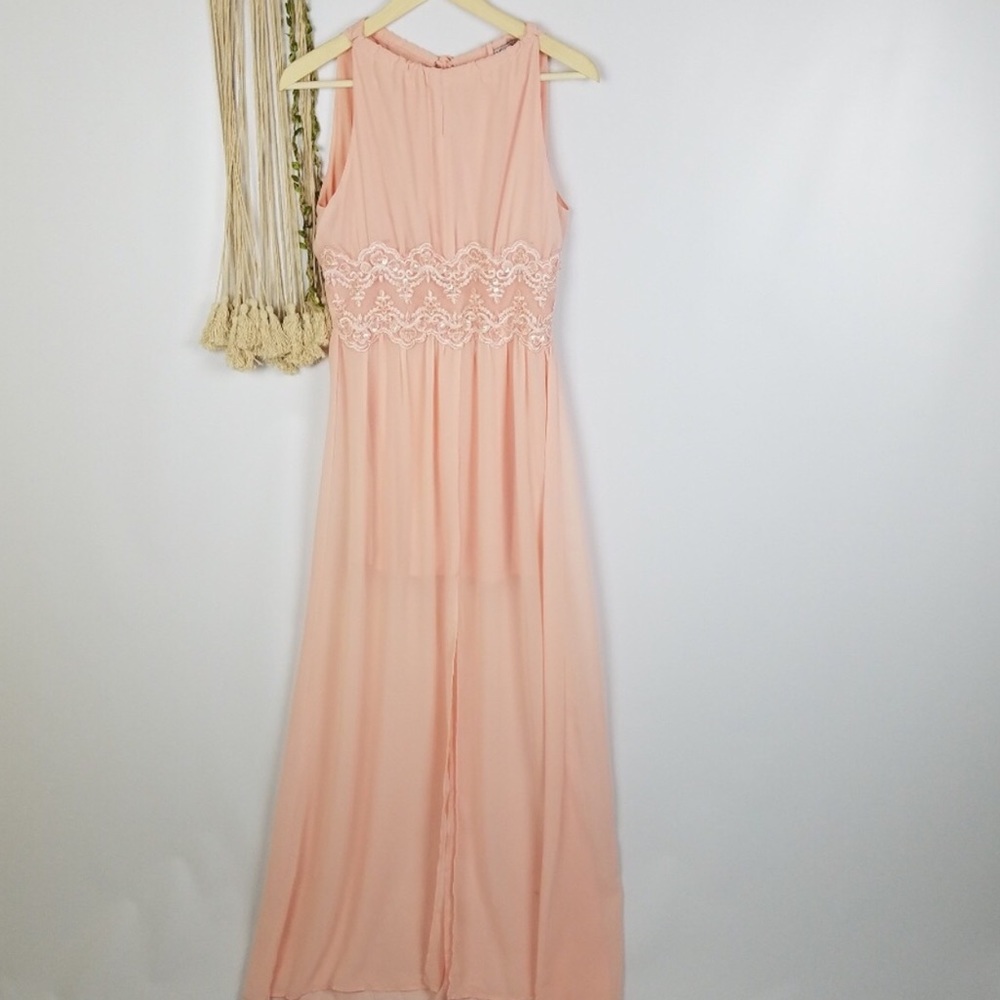 Maxi dress blush color